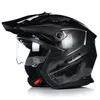 A black and gray motorcycle helmet with a clear visor, shown from the side against a white background. Voir les images du produit