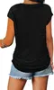 ASKSA T-shirt d'été femme zippé manches courtes tunique col Voir les images du produit 2