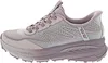 A side view of a pink and gray Skechers women's slip-on shoe. Anteprima dell’immagine prodotto
