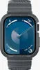 A close-up studio shot of a rugged smartwatch case with its screen displaying time and weather information. Anteprima dell’immagine prodotto