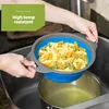 HI NATURE™ Faltbarer Seiher Sieb Set, 2-teilig, Silikon Produktbild-Vorschau 5