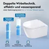 doporro Hänge-WC Weiß Wand-WC Toilette mit Soft-Close Produktbild-Vorschau 2