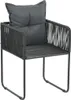 vidaXL Gartenstühle 2 Stk. mit Polstern Poly Rattan Schwarz Produktbild-Vorschau 1