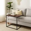 Tavolino Relaxdays, a forma di C, piano ampio, A x L x P: Anteprima dell’immagine prodotto 2
