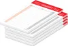 PRICARO boodschappenlijst "Typo", rood, A6, 5 stuks Productafbeelding-voorbeeld 3