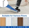 A vacuum cleaner on a carpet with a graphic overlay showing different floor types. Anteprima dell’immagine prodotto