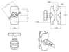 RAM Mounts RAM-201U-B, Czarny, 90,4 mm, 231,3 g Podgląd zdjęcia produktu 3