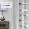 Verdunkelungsvorhang Samt weich 140x225 cm Weiß Vorhang Produktbild-Vorschau 2