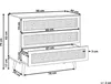 BELIANI Kommode Heller Holzfarbton Rattan Faserplatte Produktbild-Vorschau 6