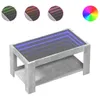 vidaXL LED-Couchtisch Betongrau 93x53x45 cm Holzwerkstoff Produktbild-Vorschau 1