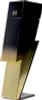A black and gold lightning bolt-shaped perfume bottle. Voir les images du produit