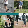 A collage of images showing people in various casual and outdoor settings, featuring socks and shoes. Produktbild-Vorschau