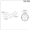 KOTARBAU® sada pákových klik dveřní klika patina BB-barevné Náhled obrázku produktu 7