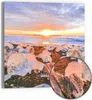 DEQORI Hybrid Leinwand Bild 30x30 cm 'Glühende Eisjuwelen' Produktbild-Vorschau 1