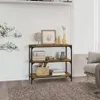 vidaXL Bücherregal Räuchereiche 80x33x70,5 cm Holzwerkstoff Produktbild-Vorschau 2