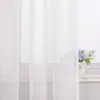 Vorhang einfarbig Voile Gardine mit Kräuselband Produktbild-Vorschau 4