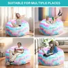 （150×75cm，Dunkel bunt）Bean Bag Chair CoverStuhlkissen Produktbild-Vorschau 5