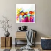 Poster - Poster ohne Rahmen - Blumen Wiese Sommer - 60x60 Produktbild-Vorschau 6
