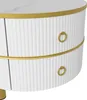 Okrągły stolik kawowy Sweiko 2 w 1 z płyty MDF, stolik Podgląd zdjęcia produktu 13