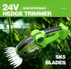Akku-Heckenschere, 2-in-1 Grasschere und Strauchschere mit Produktbild-Vorschau 7