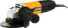 A yellow and black angle grinder is shown against a white background. Podgląd zdjęcia produktu