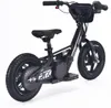 A black electric balance bike for children is shown against a white background. Náhled obrázku produktu