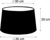 Lampenschirm aus Leinen Schwarz 35 cm Produktbild-Vorschau 4