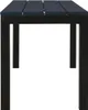 Panchina da giardino 110 cm in acciaio e WPC nero Anteprima dell’immagine prodotto 4