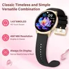 Smartwatch für Damen, rund, Anruf und Antwort, Produktbild-Vorschau 3