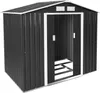 Abri de jardin métal 2,7 m² toiture 2 pans - gris/blanc Voir les images du produit 1