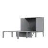 Schrankbett 90x200 cm,Kinderbett(Grau)Wandbett mit Produktbild-Vorschau 8