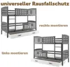 Interbeds Etagenbett Hochbett 200x90cm Stockbett Holzbett Produktbild-Vorschau 4