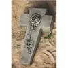 Schönes Kreuz mit Rosa aus Steinguss Neu Frostfest Produktbild-Vorschau 4