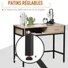 HOMCOM Bureau avec rangement table bureau Industriel bureau Voir les images du produit 3