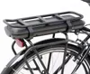 A close-up view of the rear rack and battery of an electric bicycle. Produktbild-Vorschau