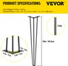 VEVOR Haarnadel Tischbein 34 Zoll 86,3 cm, Tischbeine Produktbild-Vorschau 9