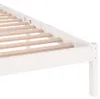 vidaXL Massivholzbett Kiefer 200x200 cm Weiß Produktbild-Vorschau 6