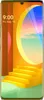 A smartphone displaying a colorful abstract wallpaper with stairs. Produktbild-Vorschau
