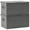 Boîtes de rangement 2 pcs Tissu 50x30x25 cm Anthracite Voir les images du produit 6