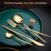 24 teilige Besteck Set Edelstahl Messer Gabel Löffel Produktbild-Vorschau 5