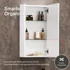Planetmöbel Badmöbel-Set mit Spiegelschrank 45cm Weiß Produktbild-Vorschau 7