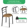 A chair with text overlays describing its features and weight capacity. Produktbild-Vorschau