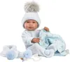 Llorens Babypuppe Tino Blau mit Handtuch 43 cm Produktbild-Vorschau 9