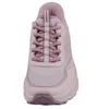 A front view of a pink Skechers athletic shoe. Anteprima dell’immagine prodotto