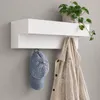 DanDiBo Wandgarderobe met opbergruimte, 60 cm, metaal, wit, Productafbeelding-voorbeeld 1