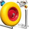 MASKO® PolyurethanSchubkarrenrad Vollgummi 200 kg Produktbild-Vorschau 1