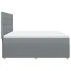 Boxspringbett mit Matratze Hellgrau 200x200 cm Stoff Produktbild-Vorschau 7