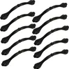10er Set Mattschwarze Möbelgriffe 96 mm aus Aluminium für Produktbild-Vorschau 1