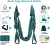 Topchances Aerial Yoga Hammock Set Aerial Silk Yoga Kit Náhled obrázku produktu 2