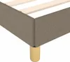 vidaXL Bettgestell ohne Matratze Taupe 160x200 cm Stoff Produktbild-Vorschau 6